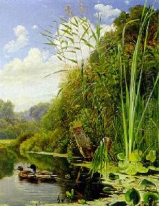 Ducks In The Reeds by Niels Fristrupp