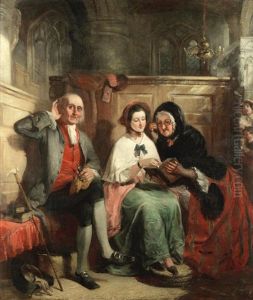 Following The Sermon by William Powell Frith