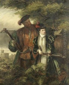 Henry The Eighth And Anne Boleyn Deer-shooting In Windsor Forest Henry The Eighth And Anne Boleyn Deer-shooting In Windsor Forest