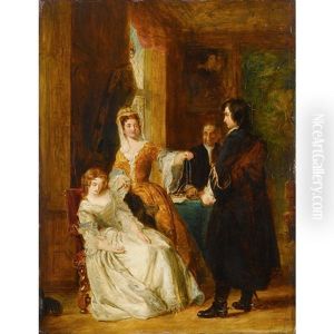 Scene From Walter Scott's "the Bridge Of Lammermoor by William Powell Frith