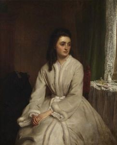 A Pensive Young Woman by William Powell Frith