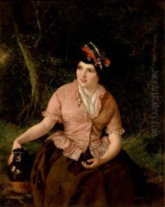 Seated Woman With Jug by William Powell Frith