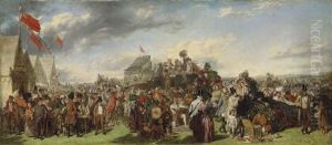 The Derby Day: The First Study For The Celebrated Painting by William Powell Frith