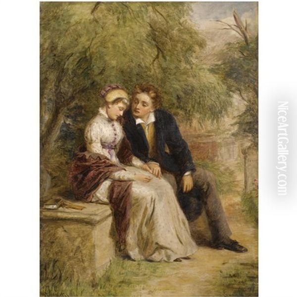 The Lover's Seat: Shelley And Mary Godwin In Old St. Pancras Churchyard - view 1