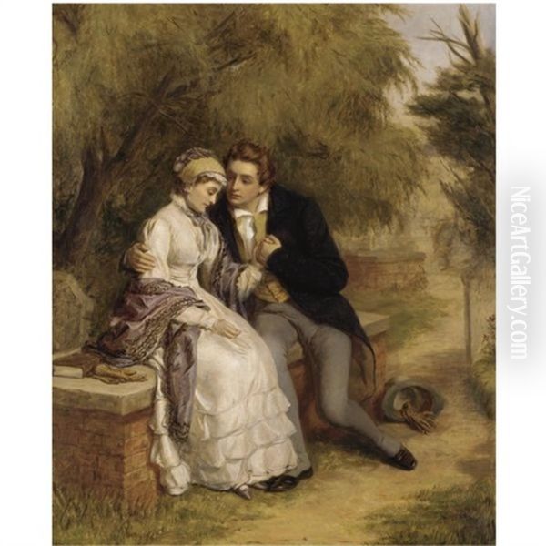 The Lover's Seat: Shelley And Mary Godwin In Old St. Pancras Churchyard - view 1