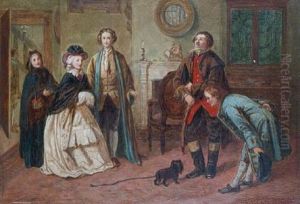 Mr Honeywell Introduces The Bailiffs To Miss Richland As His Friends by William Powell Frith
