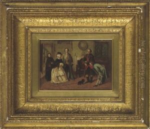 Honeywood Introducing The Bailiffs As His Friends (sketch) by William Powell Frith