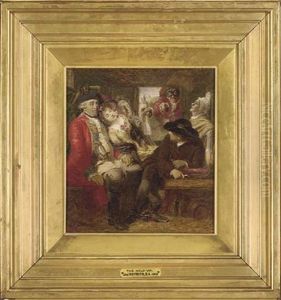 Fie! A Soldier, And Afear'd (a Sketch For A Stagecoach Adventure In 1750, Bagshot Heath) by William Powell Frith