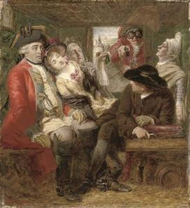 A Sketch For A Stage Coach Adventure In 1750, Bagshot Heath. Fie! A Soldier, And Afear'd by William Powell Frith