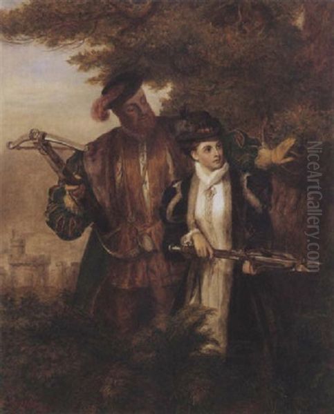 Kinh Henry Ans Anne Boleyn Deer Shooting In Windsor Forest - view 1