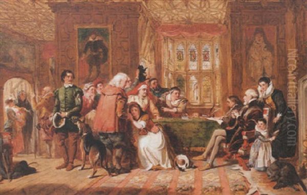 An Old Woman Accused Of Having Bewitched A Peasant Girl - view 1