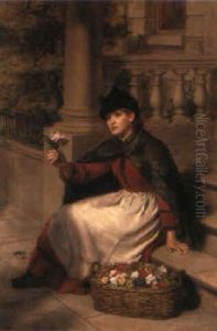 A London Flower Girl by William Powell Frith