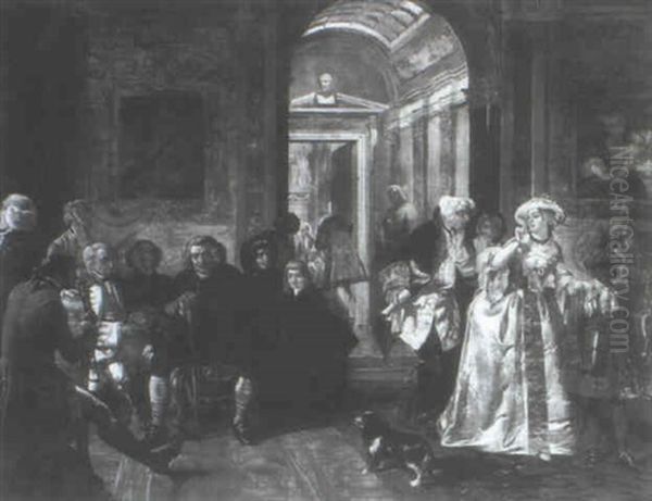 Dr. Johnson Awaiting An Audience With The Prince Of Wales - view 1