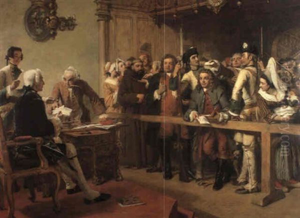 Hogarth Brought Before The Governor Of Calais As A Spy - view 1