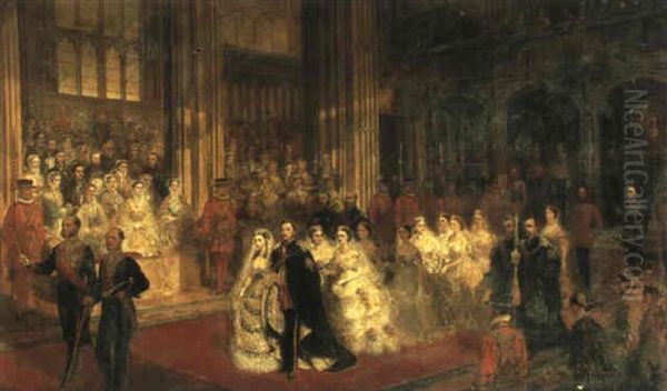 The Marriage Of Their Royal Highnesses The Prince Of Wales And The Princess Alexandra Of Denmark by William Powell Frith