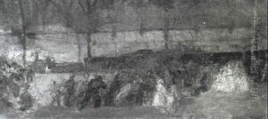 Sketch Of Paddington Station by William Powell Frith