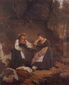 Die Briefleserinnen by Melchior Fritsch