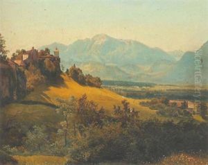 Blick Vom Monchsberg Auf Leopoldskron by Melchior Fritsch