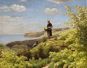 Havbakkerne Ved Ornereden Ved Aarhus by Andreas Fritz