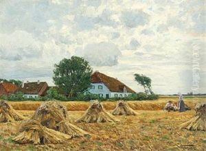 Rast Bei Der Ernte by Wilhelm Fritzel