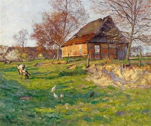 Gehofte Umgeben Von Weiden Gehofte Umgeben Von Weiden