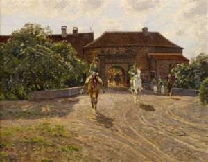 Morgendlicher Ausritt by Wilhelm Fritzel