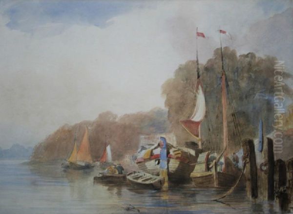 Boats Moored At A Waterfront - view 1