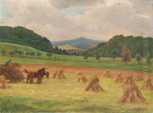 Sommerlandschaft Mit Wilisch by Julius Otto Fritzsche