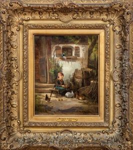 Feeding The Rabbits by Bernhard Froehlich