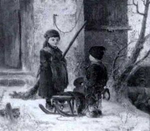 Invitation To Go Sledding by Bernhard Froehlich
