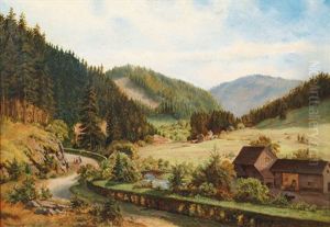 In The Thuringian Forest by Otto Froehlich