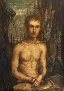 Halbakt Eines Knaben by Hans Frohne
