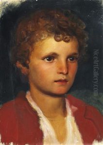An Italian Boy With Curly Hair And Big Brown Eyes