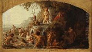 La Fontaine De Jouvance by Lorenz Frolich