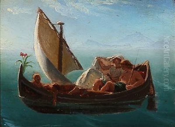 A Family In A Sailboat In Southern Europe - view 1