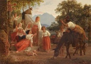 Scene Af Det Italienske Folkeliv