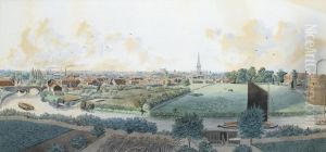 Panorama Of Norwich From "the Lord Raglan" Inn by William Frederick Austin