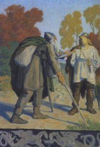 Staerkodder Og Hother by Lorenz Frolich