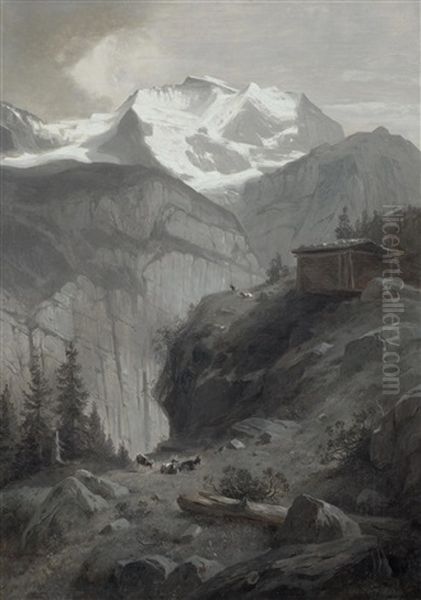 View Of The Jungfrau From The Path To Murren - view 1