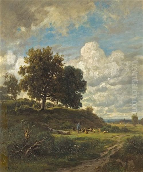 Landschaft Mit Schafherde - view 1