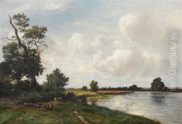 Uferlandschaft Mit Schafhirt - view 1