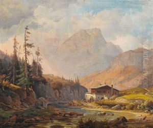 Berchtesgadener Alpen Mit Einer Muhle Berchtesgadener Alpen Mit Einer Muhle