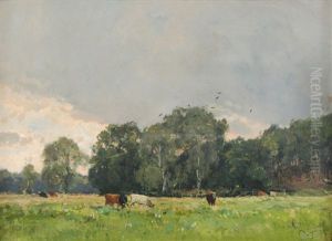Kuhe Auf Der Weide by Otto Froelicher