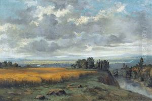 Amperlandschaft Unter Gewitterwolken by Otto Froelicher
