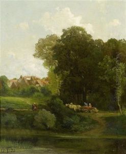 Dorf Am Waldrand by Otto Froelicher