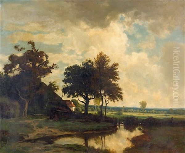 Landschaft Mit Teich Und Gehoft - view 1