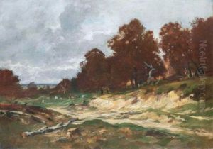 Landschaft Bei Barbizon by Otto Froelicher