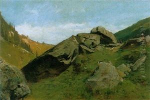Felsige Landschaft Im Gebirge Felsige Landschaft Im Gebirge