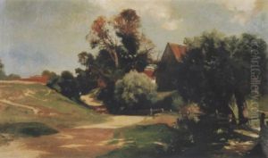 Sommerliche Landschaft Mit Gehoft by Otto Froelicher