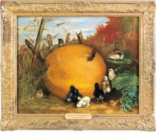 Chicks In The Pumpkin Patch - view 1